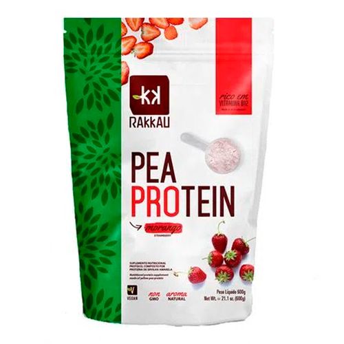 Proteína de Ervilha Amarela Pea Protein Morango - Rakkau - 600g Proteína de Ervilha Amarela Pea Protein Morango - Rakkau - 600g