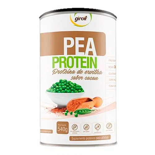 Proteína de Ervilha Pea Protein Sabor Cacau - Giroil - 540g Proteína de Ervilha Pea Protein Sabor Cacau - Giroil - 540g