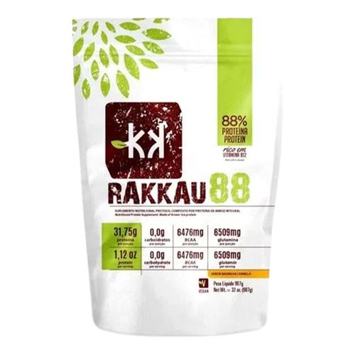 Proteína Isolada de Arroz Rakkau 88 - Rakkau - 907g Proteína Isolada de Arroz Rakkau 88 - Rakkau - 907g