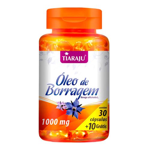Óleo de Borragem - Tiaraju - 30+10 Cápsulas de 1000mg Óleo de Borragem - Tiaraju - 30+10 Cápsulas de 1000mg