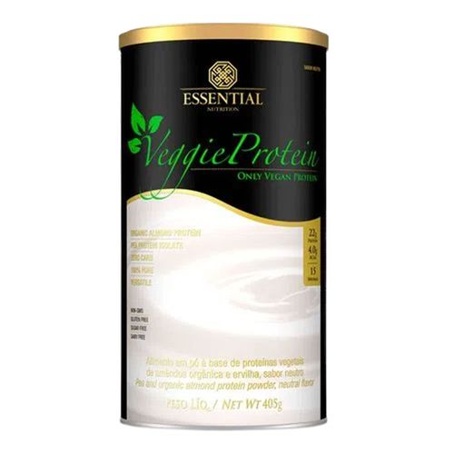 Proteína Vegetariana Veggie Protein Neutro - Essential Nutrition - 405g Proteína Vegetariana Veggie Protein Neutro - Essential Nutrition - 405g