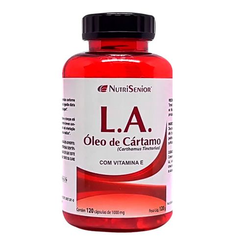Óleo De Cártamo com Vitamina E - Nutrisenior - 120 Cápsulas de 1000mg Óleo De Cártamo com Vitamina E - Nutrisenior - 120 Cápsulas de 1000mg