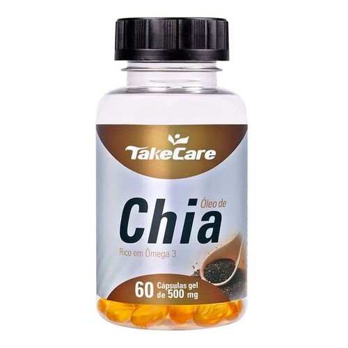 Óleo De Chia - Take Care - 60 cápsulas de 500mg Óleo De Chia - Take Care - 60 cápsulas de 500mg