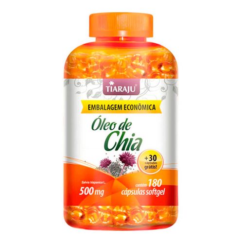 Óleo de Chia - Tiaraju - 180+30 Cápsulas de 500mg Óleo de Chia - Tiaraju - 180+30 Cápsulas de 500mg
