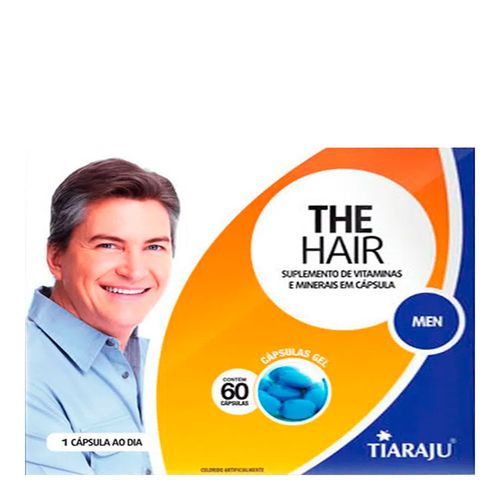 Polivitamínico e Poliminerais The Hair Men - Tiaraju - 60 Cápsulas de 750mg Polivitamínico e Poliminerais The Hair Men - Tiaraju - 60 Cápsulas de 750mg