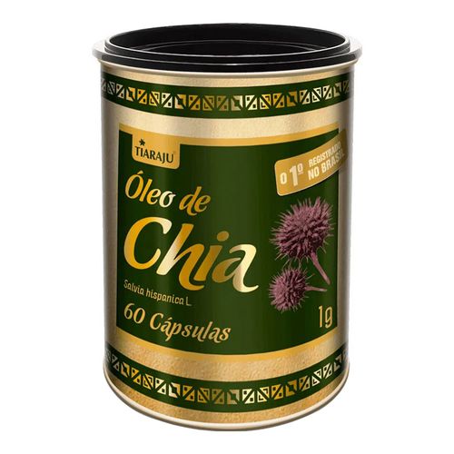 Óleo de Chia - Tiaraju - 60 Cápsulas de 1000mg Óleo de Chia - Tiaraju - 60 Cápsulas de 1000mg