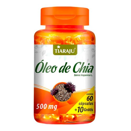 Óleo de Chia - Tiaraju - 60+10 Cápsulas de 500mg Óleo de Chia - Tiaraju - 60+10 Cápsulas de 500mg