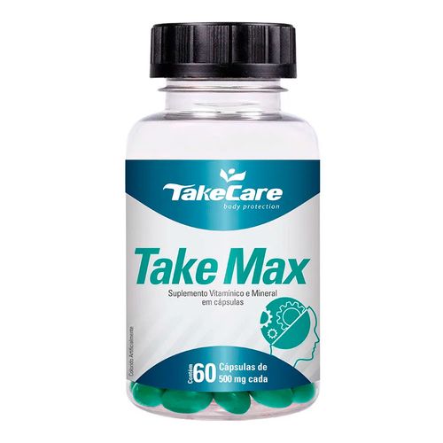 Polivitamínico Take Max - Take Care - 60 Cápsulas de 500mg Polivitamínico Take Max - Take Care - 60 Cápsulas de 500mg