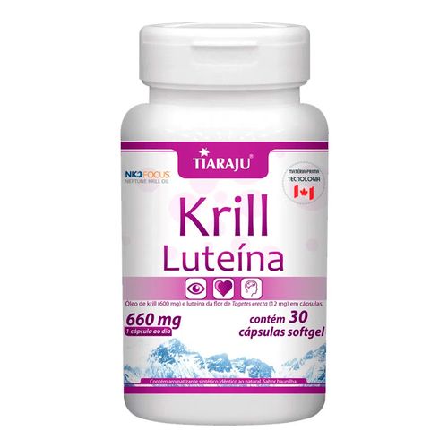 Óleo de Krill + Luteina - Tiaraju - 30 Cápsulas de 660mg