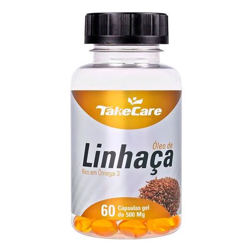 Óleo De Linhaça - Take Care - 60 cápsulas de 500mg Óleo De Linhaça - Take Care - 60 cápsulas de 500mg