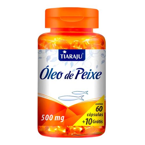 Óleo de Peixe Ômega 3 - Tiaraju - 60+10 Cápsulas de 500mg Óleo de Peixe Ômega 3 - Tiaraju - 60+10 Cápsulas de 500mg