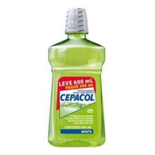 Enxaguante Bucal Cepacol Menta 600ml Enxaguante Bucal Cepacol Menta 600ml