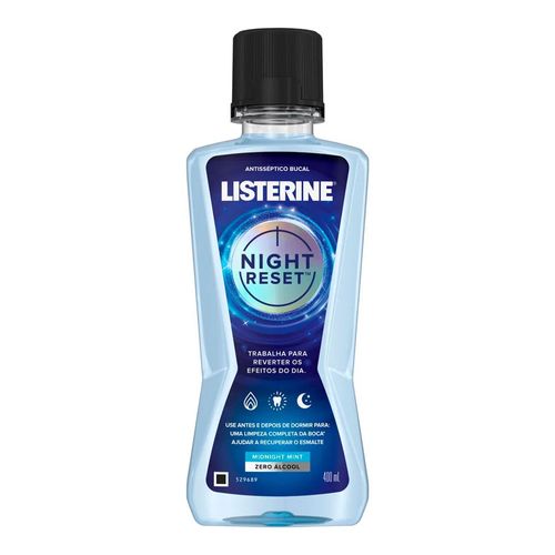 Enxaguante Bucal Listerine Night Reset 400ml Enxaguante Bucal Listerine Night Reset 400ml