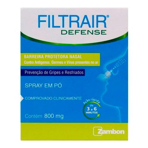 Spray Nasal em Pó Filtrair Defense 800mg Spray Nasal em Pó Filtrair Defense 800mg
