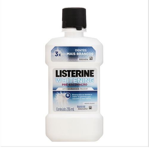 Enxaguante Bucal Listerine Whitening Pré-escovação 236ml Enxaguante Bucal Listerine Whitening Pré-escovação 236ml