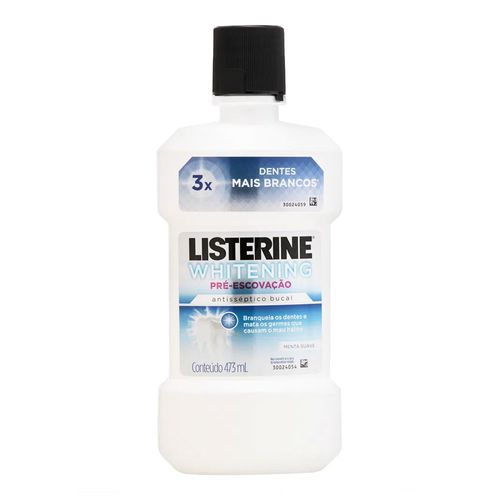 Enxaguante Bucal Listerine Whitening Pré-escovação 473ml