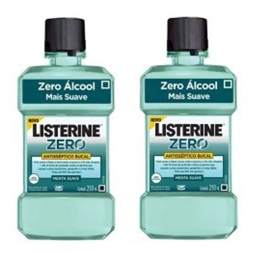 Enxaguante Bucal Listerine Zero 250ml - 2 unidades Enxaguante Bucal Listerine Zero 250ml - 2 unidades