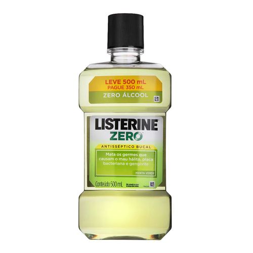 Enxaguante Bucal Listerine Zero Menta Verde 500ml Enxaguante Bucal Listerine Zero Menta Verde 500ml