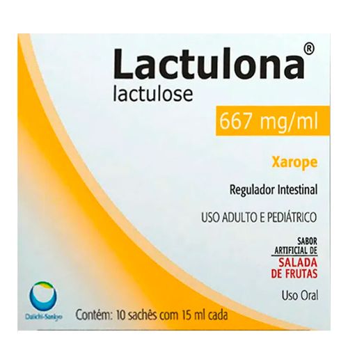 Lactulona Salada de Frutas Daiichi 10 Sachês 15ml Lactulona Salada de Frutas Daiichi 10 Sachês 15ml