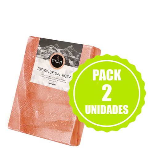 Pack Pedra Sal Rosa do Himalaia - 2 unidades - 30X20Cm - Smart - 5Kg Pack Pedra Sal Rosa do Himalaia - 2 unidades - 30X20Cm - Smart - 5Kg
