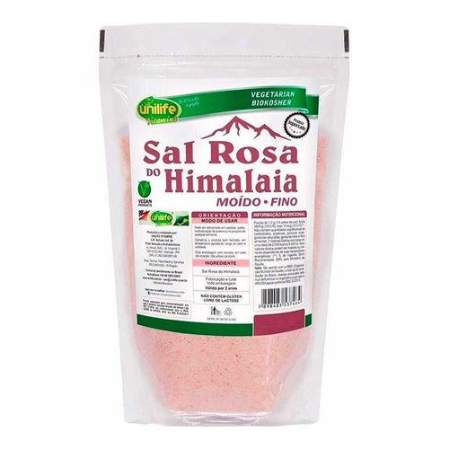 Pack Sal Rosa do Himalaia Moído 3 unidades - Unilife - 1Kg