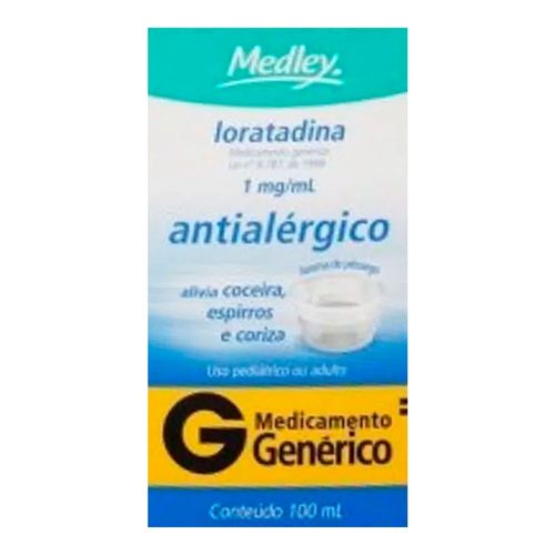 Loratadina Xarope 1mg/ml 100ml (Genérico) Loratadina Xarope 1mg/ml 100ml (Genérico)