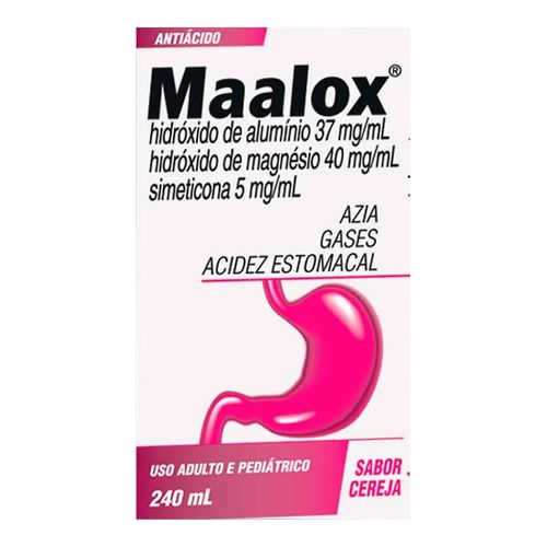 Maalox Plus Cereja 240ml Maalox Plus Cereja 240ml