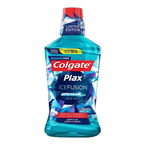 Enxaguante Bucal Colgate Plax Ice Fusion Cold Mint 500ml Enxaguante Bucal Colgate Plax Ice Fusion Cold Mint 500ml