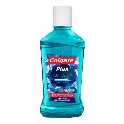 Enxaguante Bucal Colgate Plax Ice Fusion Cold Mint 60ml Enxaguante Bucal Colgate Plax Ice Fusion Cold Mint 60ml