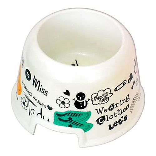 Comedouro Tigela Alta Plástica Happy Jambo – Branco Comedouro Tigela Alta Plástica Happy Jambo – Branco