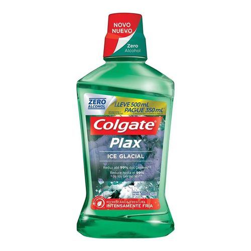 Enxaguante Bucal Colgate Plax Ice Glacial 500ml Enxaguante Bucal Colgate Plax Ice Glacial 500ml