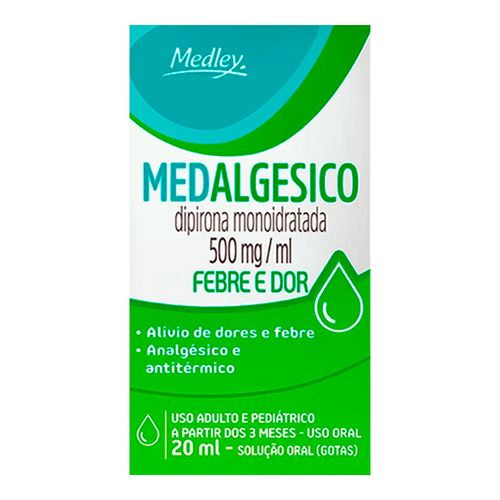 Medalgésico 500mg/ml Medley 20ml Medalgésico 500mg/ml Medley 20ml