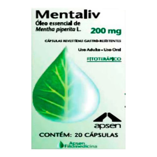 Mentaliv 200mg Aspen 20 Comprimidos Mentaliv 200mg Aspen 20 Comprimidos