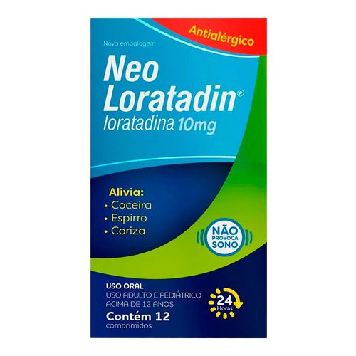 Neo Loratadin 10mg Neo Química 12 Comprimidos Neo Loratadin 10mg Neo Química 12 Comprimidos