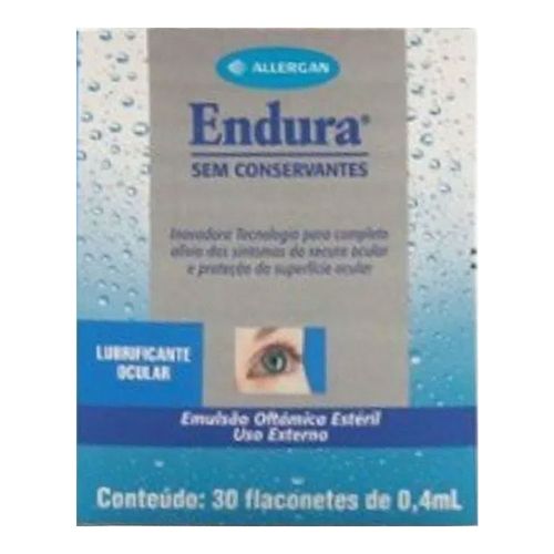 Endura sem Conservante 4ml Allergan c/30 Flaconetes Endura sem Conservante 4ml Allergan c/30 Flaconetes