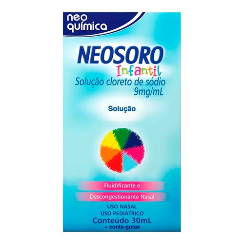 Neosoro Infantil Solução Nasal Neo Química 30ml