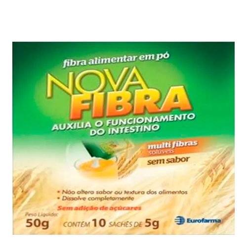 Novafibra Eurofarma 10 Sachês com 5g cada Novafibra Eurofarma 10 Sachês com 5g cada