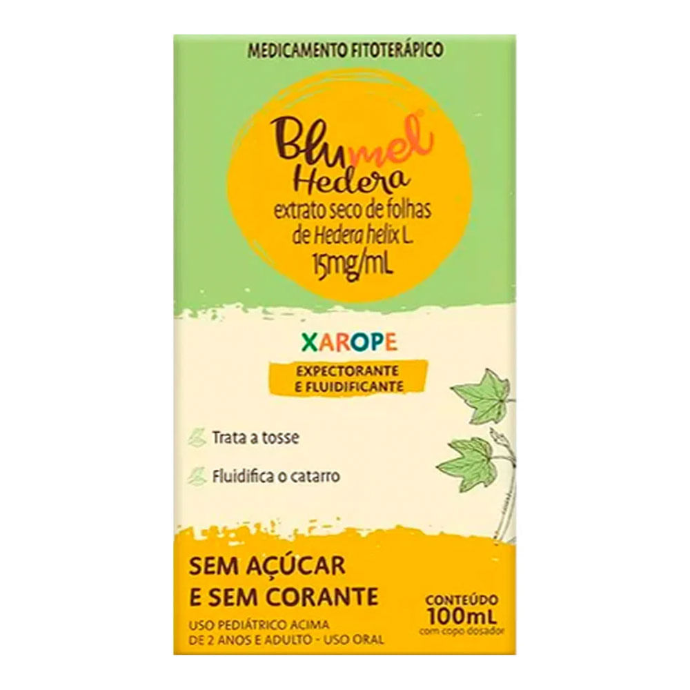 Expectorante Blumel 15mg/ml Hedera Xarope Infantil 100ml