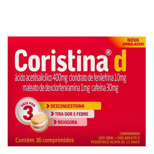 Antigripal-Coristina-D-16-Comprimidos Antigripal-Coristina-D-16-Comprimidos