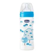 Mamadeira Fisiológica Well Being PP Boy Silicone 4 Meses Chicco 330ml