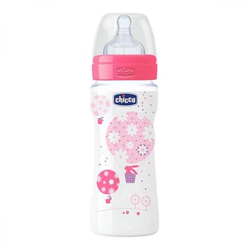 Mamadeira Well Being Girl PP 4 Meses ou Mais Chicco 330ml Mamadeira Well Being Girl PP 4 Meses ou Mais Chicco 330ml