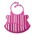 Babador de Silicone Babamonster Listras Pink Tinok