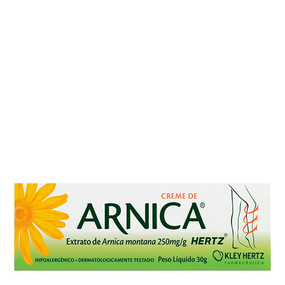 Arnica Creme Tratamento Hertz 30g - Drogarias Pacheco
