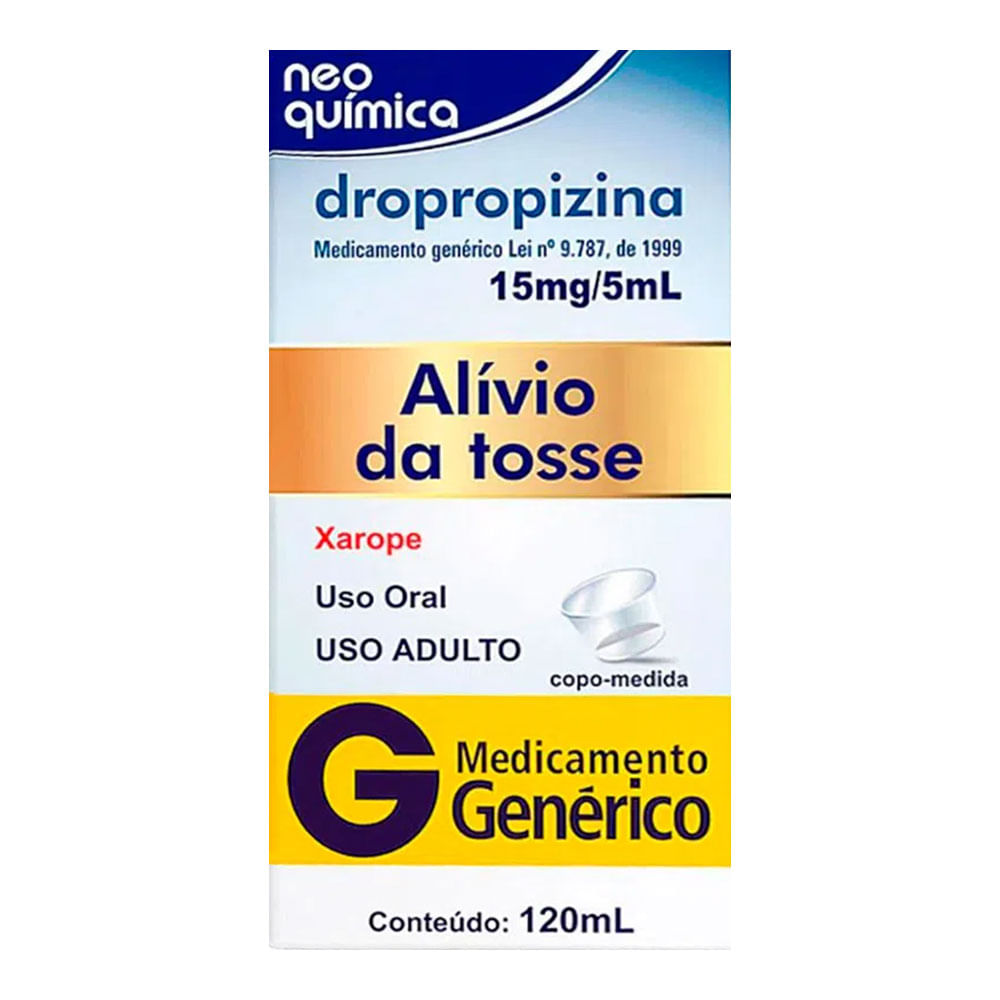 Dropropizina Xarope 3,0mg/ml Genérico Biosintética 120ml