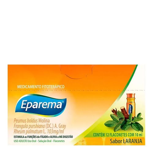 Eparema Laranja 12 Flaconetes Com 10Ml Eparema Laranja 12 Flaconetes Com 10Ml