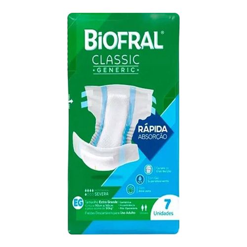 Fralda Biofral Classic Generic Eg 7 Unidades Fralda Biofral Classic Generic Eg 7 Unidades