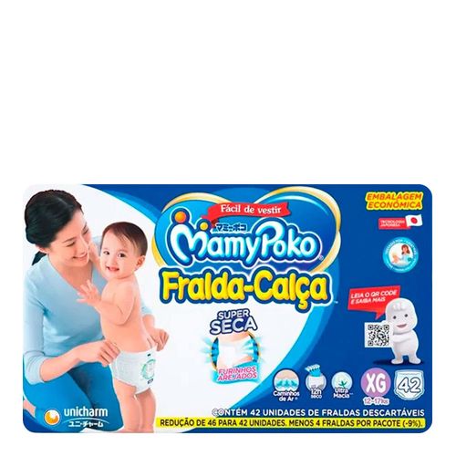 Fralda Calça Mamypoko Tamanho XG 42 Unidades Fralda Calça Mamypoko Tamanho XG 42 Unidades