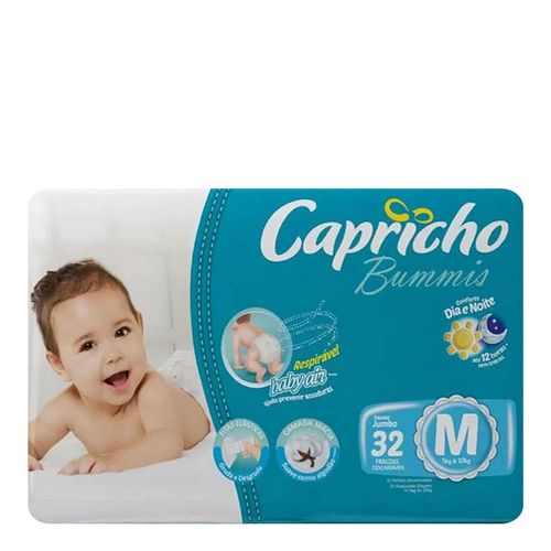 Fralda Capricho Bummis Jumbo M 32 Unidades Fralda Capricho Bummis Jumbo M 32 Unidades