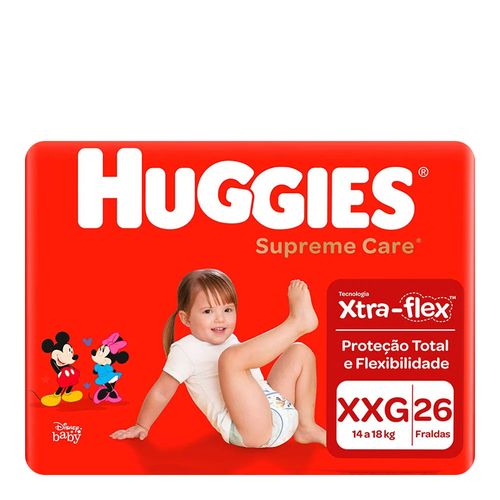 Fralda Descartável Huggies Supreme Care Feminina XXG 26 Unidades Fralda Descartável Huggies Supreme Care Feminina XXG 26 Unidades