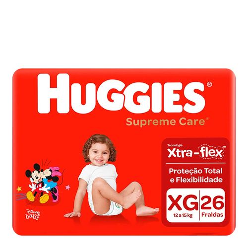Fralda Descartável Huggies Supreme Care Masculina XG 26 Unidades Fralda Descartável Huggies Supreme Care Masculina XG 26 Unidades
